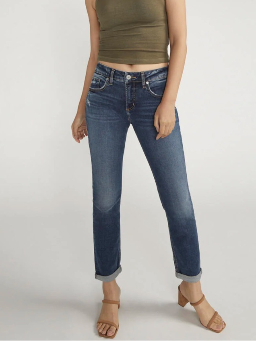 Silver Jeans Boyfriend Mid Rise Jeans. Size 12.